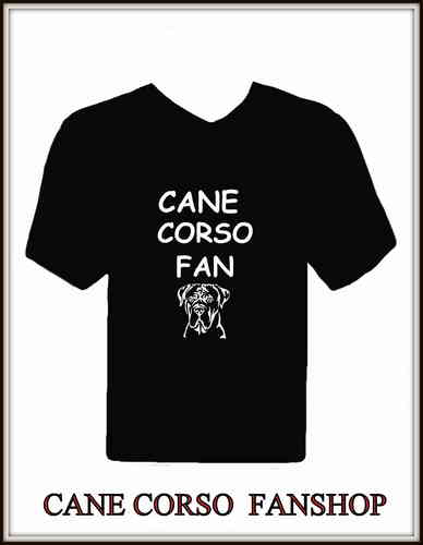 T-Shirt mit Druck " Cane Corso Fan" und Kopf