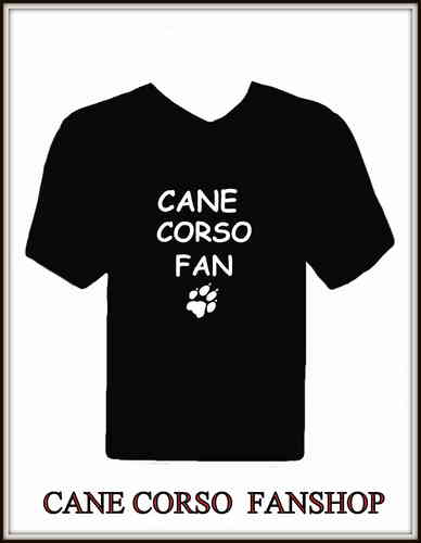 T-Shirt mit Druck " Cane Corso Fan" und Pfote