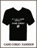 T-Shirt mit Druck " It´s not a Home without a Cane Corso" und Pfote